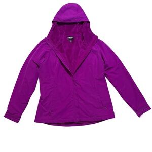 LARGE Kirkland Signature Hooded Jacket Purple/Fuchsia - Women’s Coat